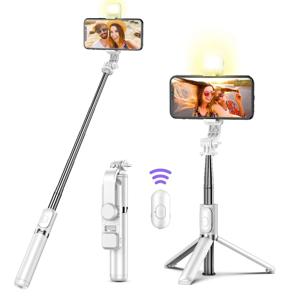 Wireless Bluetooth Selfie Stick Foldable and Portable  for Android iPhone Smartphone