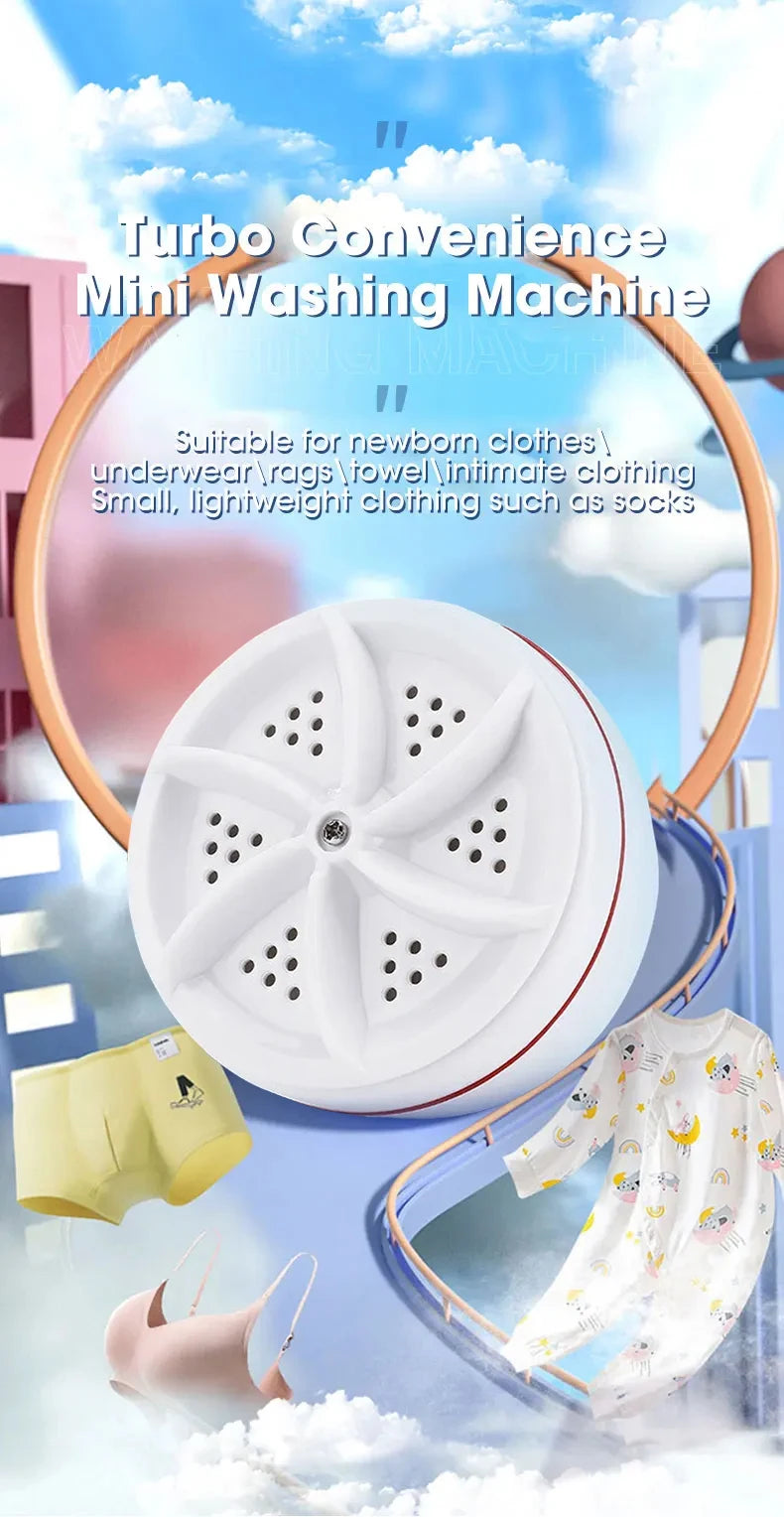 portable mini Washing Machine For Socks,Underwear,Wash and Dishes For Travel trips